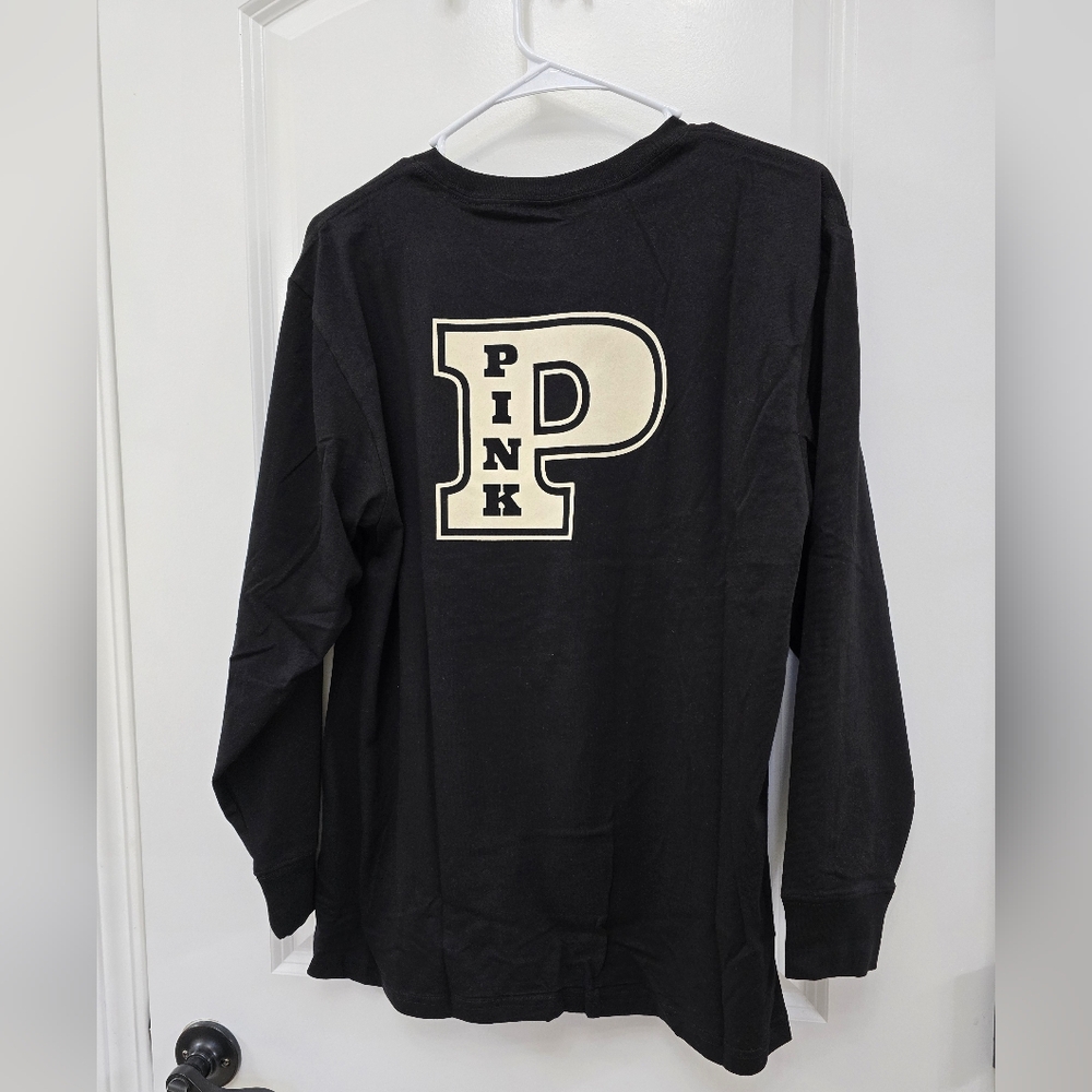 Victoria's Secret PINK campus cotton long-sleeved tee